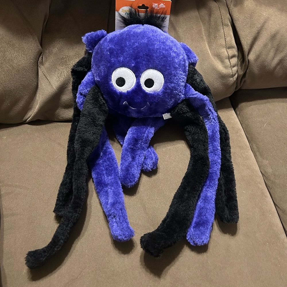 ZippyPaws Halloween Grunterz ~Purple Spider~